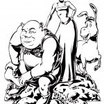 דף צביעה שרק, פיונה והחמור