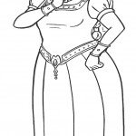 דף צביעה פיונה כעוגית