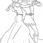 דף צביעה הנסיך מקסים ופיונה רוקדים