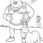 דף צביעה שרק 2