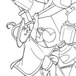 דף צביעה פוס החתול במגפיים