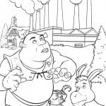 דף צביעה שרק, החמור והחתול במגפיים