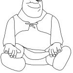 דף צביעה שרק 1