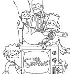 דף צביעה משפחת סימפסון 3