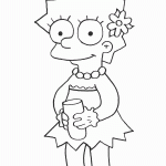 דף צביעה מגי סימפסון