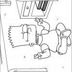 דף צביעה ברט סימספון במדיטציה