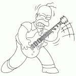 דף צביעה הומר הרוקיסט