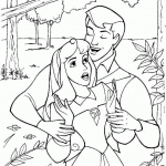 דף צביעה הנסיך והיפהיפייה