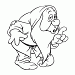 דף צביעה גמד קשיש