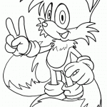 דף צביעה מיילס פראוור השועל