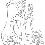 דף צביעה בל מתיידדת עם החיה