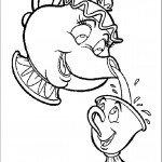 דף צביעה גברת תיון ובנה צ'יפ