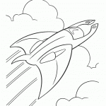 דף צביעה המטוס בדרכו לאי