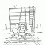 דף צביעה משפחת גיבורי על 9