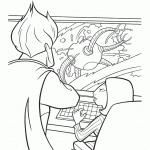 דף צביעה מיראז' וסינדרום מפעילים את הרובוט