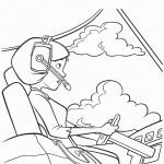 דף צביעה הלן פאר מטיסה מטוס