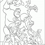 דף צביעה גיבורי משפחת סופר על