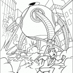 דף צביעה הרובוט תוקף