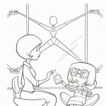 דף צביעה עדנה משתפת פעולה עם הלן