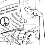 דף צביעה טום וג'רי 4