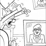 דף צביעה טום וג'רי 1