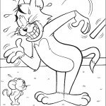 דף צביעה טום כועס על ג'רי