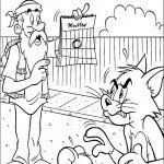 דף צביעה טום וג'רי 2