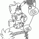 דף צביעה משפחת בבר נוסעת במכונית דף צביעה משפחת בבר נוסעת במכונית