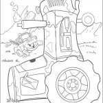 דף צביעה מטור שמח לפגוש בטרקטור