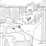 דף צביעה מכוניות דיסני 12