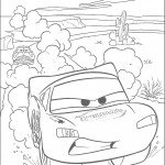 דף צביעה מכוניות דיסני 11