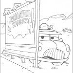 דף צביעה מכוניות דיסני 9