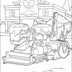 דף צביעה מכוניות דיסני 5