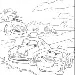 דף צביעה מכוניות דיסני 4