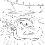 דף צביעה פנצ'ר בגלגל לספידי מקווין