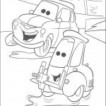 דף צביעה ספידי מקווין ומטור במירוץ