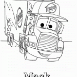 דף צביעה המשאית מאק