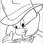 דף צביעה קספר מחופש לבלש