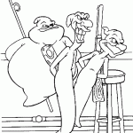 דף צביעה שלישיית הרוחות