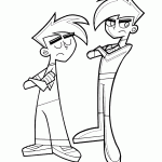 דף צביעה דני פאנטום 9