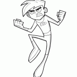 דף צביעה דני פאנטום 8