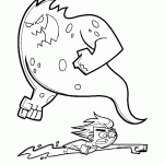 דף צביעה דני פאנטום 5