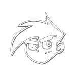 דף צביעה דני פאנטום 1