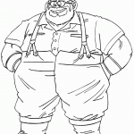 דף צביעה דרגון בול 16