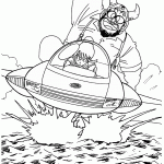 דף צביעה דרגון בול 8