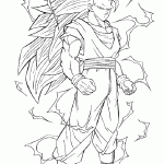 דף צביעה סון גוקו גיבור הסדרה