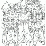 דף צביעה גיבורי דרגון בול 1