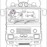 דף צביעה סמי במשאית הכיבוי