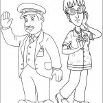 דף צביעה טרוור נהג הרכבת