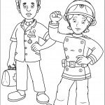 דף צביעה פני הכבאית והלן הרופאה